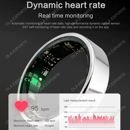 For Xiaomi Smart Ring Multifunctional Rings Bluetooth Health Monitoring Sleep Monitor Heart Rate Waterproof Men Women Smart Ring