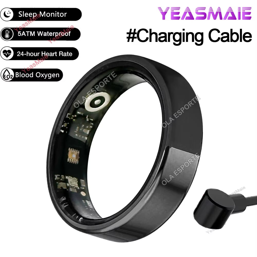 For Xiaomi Smart Ring Multifunctional Rings Bluetooth Health Monitoring Sleep Monitor Heart Rate Waterproof Men Women Smart Ring
