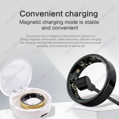 For Xiaomi Smart Ring Multifunctional Rings Bluetooth Health Monitoring Sleep Monitor Heart Rate Waterproof Men Women Smart Ring