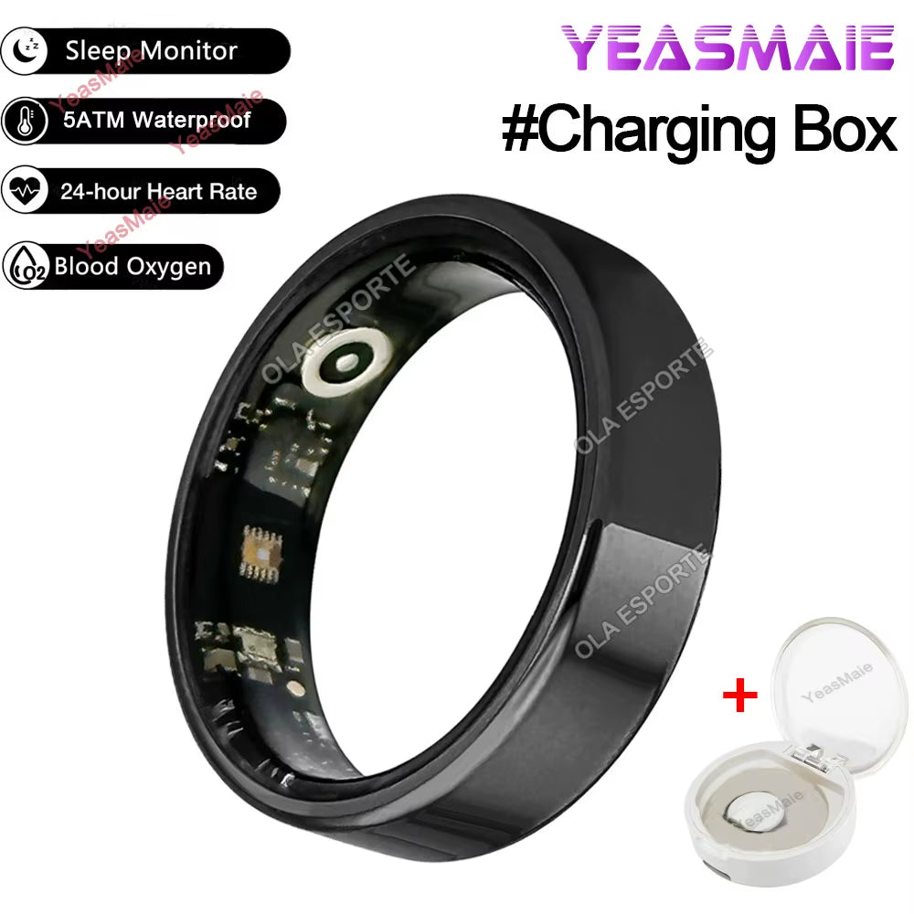 For Xiaomi Smart Ring Multifunctional Rings Bluetooth Health Monitoring Sleep Monitor Heart Rate Waterproof Men Women Smart Ring