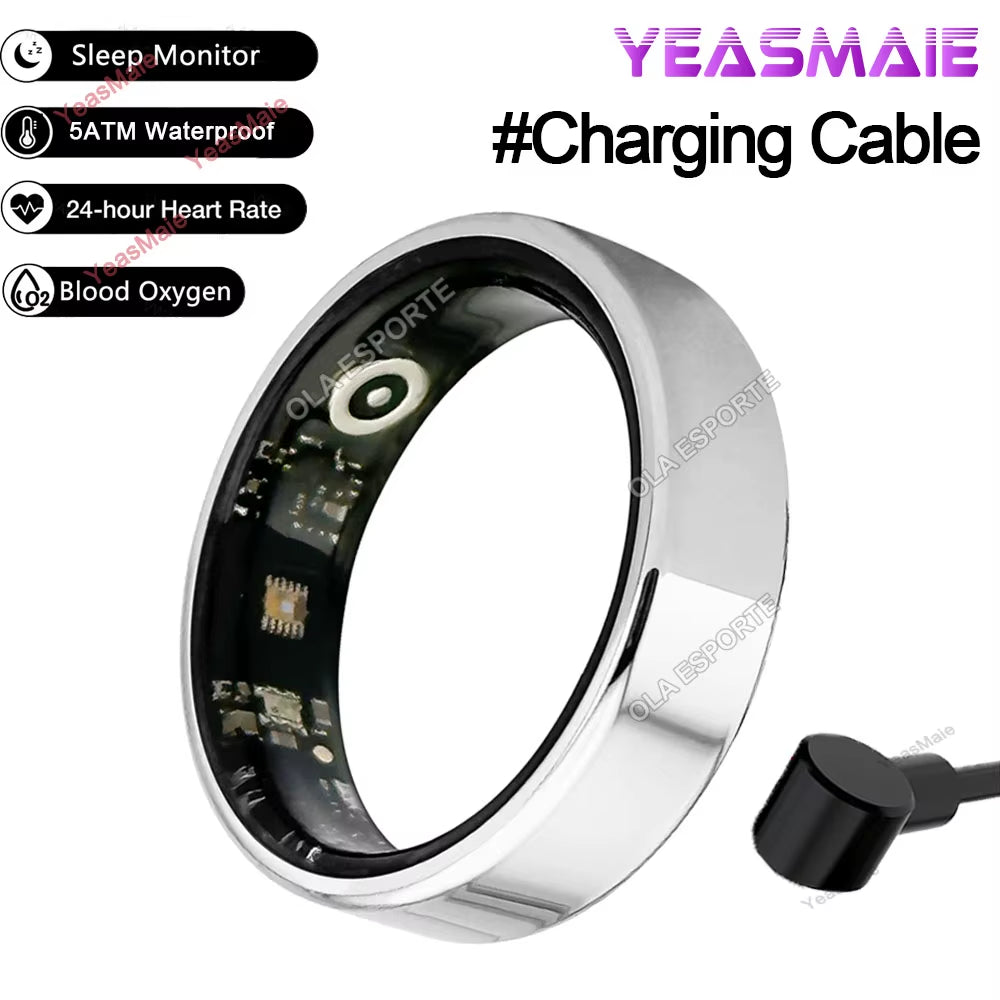 For Xiaomi Smart Ring Multifunctional Rings Bluetooth Health Monitoring Sleep Monitor Heart Rate Waterproof Men Women Smart Ring