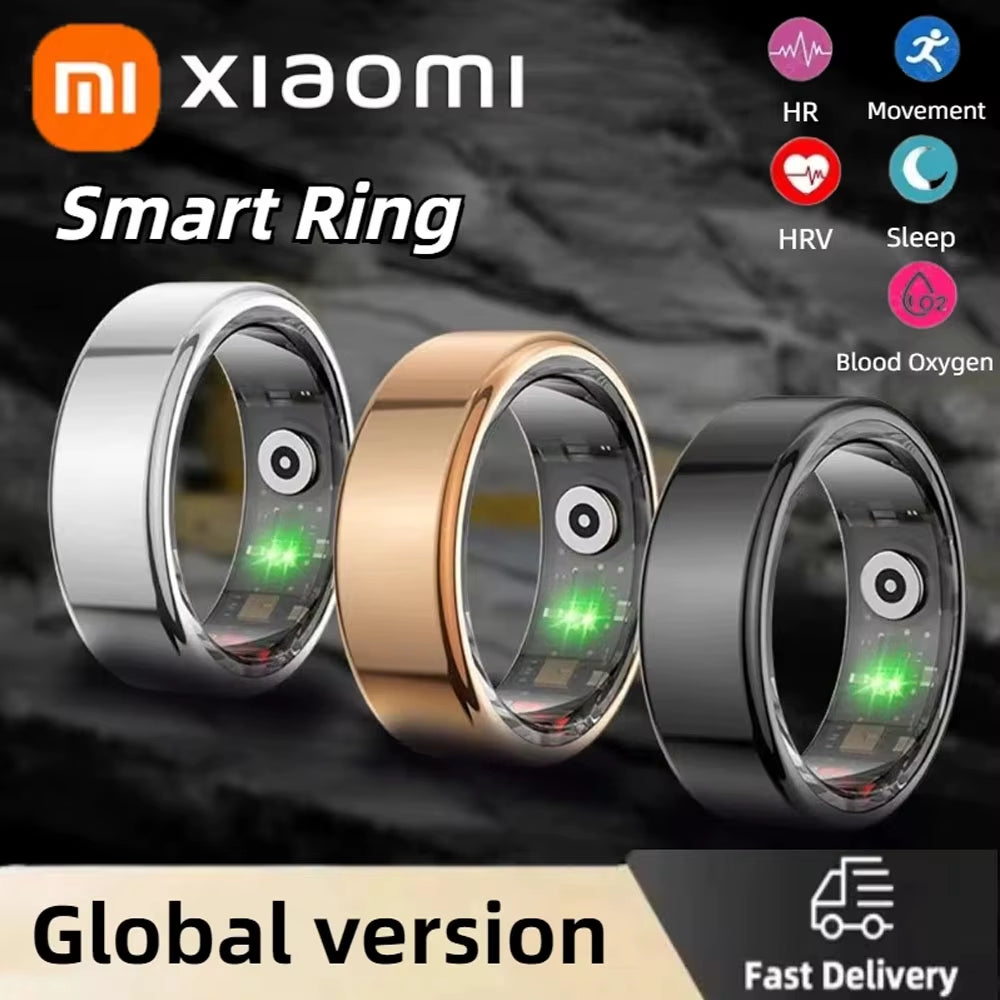 For Xiaomi Smart Ring Multifunctional Rings Bluetooth Health Monitoring Sleep Monitor Heart Rate Waterproof Men Women Smart Ring