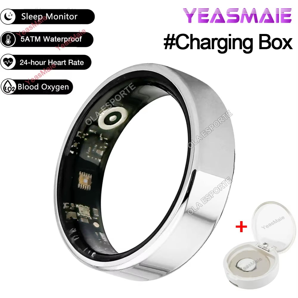 For Xiaomi Smart Ring Multifunctional Rings Bluetooth Health Monitoring Sleep Monitor Heart Rate Waterproof Men Women Smart Ring